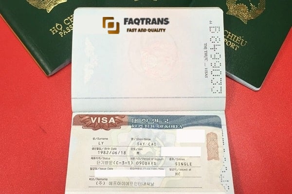 Phân loại visa du lịch Hàn Quốc