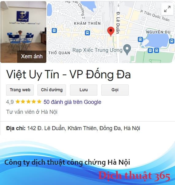 Công ty dịch thuật tại Hà Nội - Việt Uy Tín