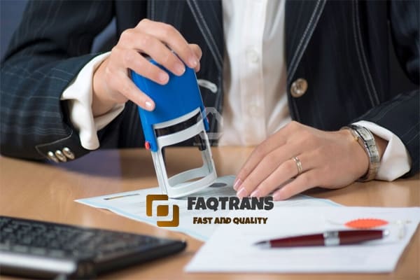 Notarized translation of prestigious and quality single certificates at FAQTrans