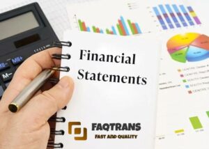 What is the definition of financial statement?