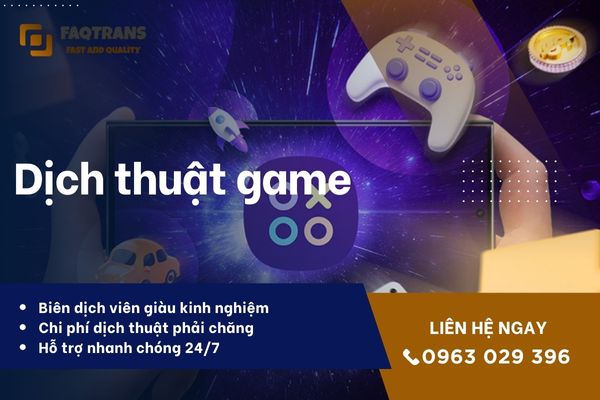 Dịch vụ dịch thuật game