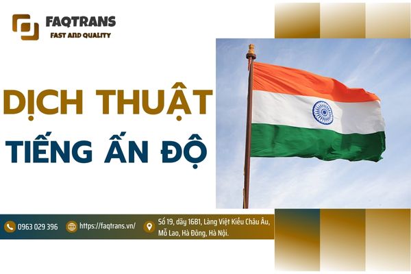 dịch vụ dịch thuật tiếng Ấn Độ tại FAQTrans