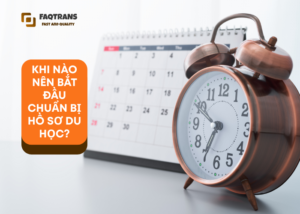Thời điểm nên chuẩn bị hồ sơ du học