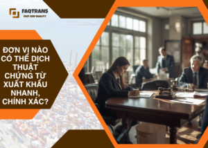 Đơn vị dịch thuật công chứng uy tín