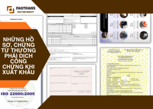 Các chứng từ xuất khẩu thường gặp